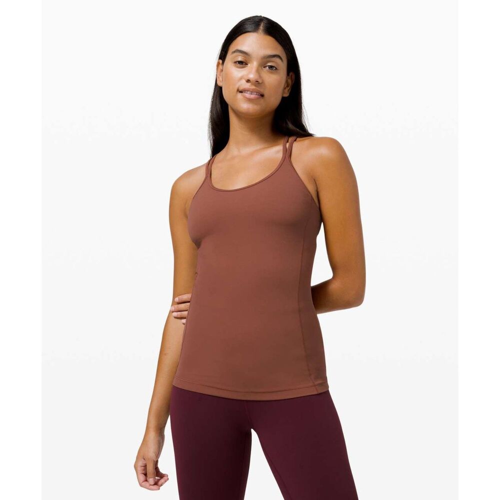 Lululemon Free To Be Tank Strappy Athletic Fitness Workout Build-in Bra Top